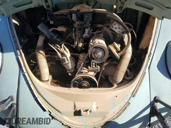 1965 Volkswagen Beetle with VIN 115481857, listed as a Copart auction lot 75403564 with 73,375 mi miles and Salvage Title. Bid and sale history available at DreamBid. Image 11.