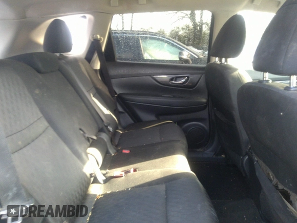 2017 Nissan Rogue SV with VIN KNMAT2MV7HP606962, listed as a IAAI auction lot 40924941 with 129,183 mi miles. Bid and sale history available at carsss.com. Image 8.