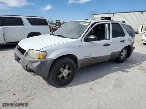 2001 Ford Escape XLT with VIN 1FMYU03121KC24061, listed as a Copart auction lot 75888584 with 155,901 mi miles and Salvage Title. Bid and sale history available at carsss.com. Image 1.