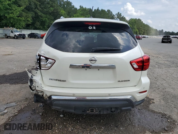 2018 Nissan Pathfinder S z VIN 5N1DR2MN9JC624870, wystawiony jako Copart lot #59740805 z przebiegiem 150 146 mil mil oraz Szkoda całkowita • Salvage title. Historia ofert i sprzedaży dostępna na DreamBid. Obrazek 6.