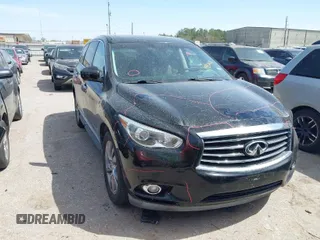 2014 Infiniti QX60 with VIN 5N1AL0MN2EC542557, listed as a IAAI auction lot 41830211 with 189,199 mi miles. Bid and sale history available at carsss.com. Image 1.