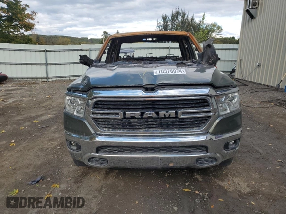 2020 Ram 1500 Big Horn with VIN 1C6RRFBGXLN290546, listed as a Copart auction lot 70376074 with Not Provided miles and Salvage Title. Bid and sale history available at carsss.com. Image 5.