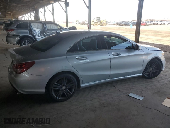 2015 Mercedes-Benz CLA 250 with VIN WDDSJ4EB2FN181305, listed as a Copart auction lot 55330535 with 115,292 mi miles and Salvage Title. Bid and sale history available at DreamBid. Image 3.