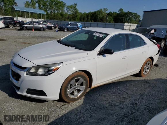 2014 Chevrolet Malibu LS with VIN 1G11B5SL4EF197738, listed as a Copart auction lot 53773195 with 84,985 mi miles and Salvage Title. Bid and sale history available at DreamBid. Image 1.