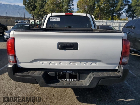 2020 Toyota Tacoma SR with VIN 5TFRX5GN5LX182839, listed as a Copart auction lot 50321015 with 53,929 mi miles and Salvage Title. Bid and sale history available at DreamBid. Image 6.
