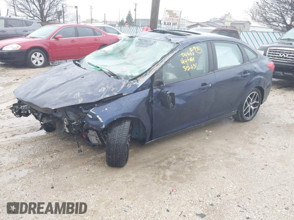2017 Ford Focus SEL with VIN 1FADP3H29HL312631, listed as a IAAI auction lot 41226591 with 133,814 mi miles. Bid and sale history available at carsss.com. Image 2.