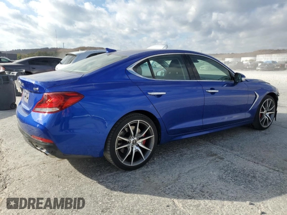 2020 Genesis G70 2.0T Sport with VIN KMTG24LA1LU063322, listed as a Copart auction lot 78487314 with 14,284 mi miles and Salvage Title. Bid and sale history available at carsss.com. Image 3.