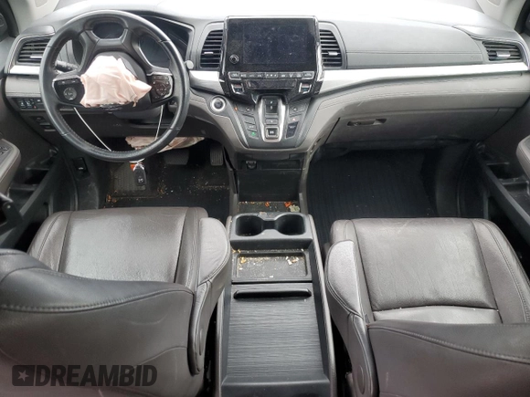 2019 Honda Odyssey EX-L with VIN 5FNRL6H70KB132716, listed as a Copart auction lot 52770195 with Not Provided miles and Salvage Title. Bid and sale history available at DreamBid. Image 8.