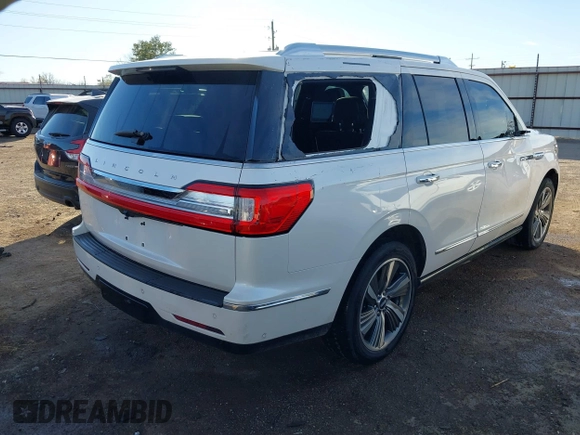 2019 Lincoln Navigator Reserve z VIN 5LMJJ2LT2KEL09194, wystawiony jako IAAI lot #40900152 z przebiegiem 117 272 mil mil oraz . Historia ofert i sprzedaży dostępna na DreamBid. Obrazek 4.