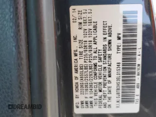 2014 Acura RDX Technology z VIN 5J8TB3H53EL015348, wystawiony jako Copart lot #59113585 z przebiegiem 171 448 mil mil oraz Szkoda całkowita • Salvage title. Historia ofert i sprzedaży dostępna na DreamBid. Obrazek 12.