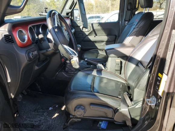 2020 Jeep Wrangler Unlimited Rubicon with VIN 1C4HJXFGXLW191750, listed as a Copart auction lot 44321065 with 70,707 mi miles and Salvage Title. Bid and sale history available at carsss.com. Image 7.