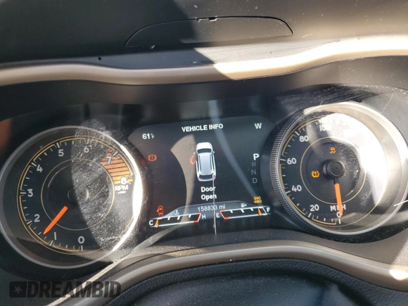 2016 Jeep Cherokee Limited with VIN 1C4PJMDS2GW186016, listed as a Copart auction lot 88911825 with 158,833 mi miles and Salvage title. Bid and sale history available at DreamBid. Image 9.