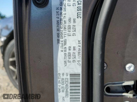 2017 Chrysler 300 S Alloy Edition with VIN 2C3CCABG2HH668821, listed as a Copart auction lot 72711584 with 107,942 mi miles and Salvage Title. Bid and sale history available at DreamBid. Image 14.