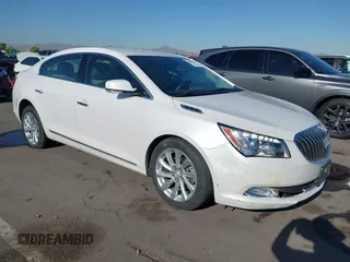 2015 Buick LaCrosse Leather with VIN 1G4GB5G35FF161077, listed as a IAAI auction lot 42608949 with 62,920 mi miles and . Bid and sale history available at DreamBid. Image 1.