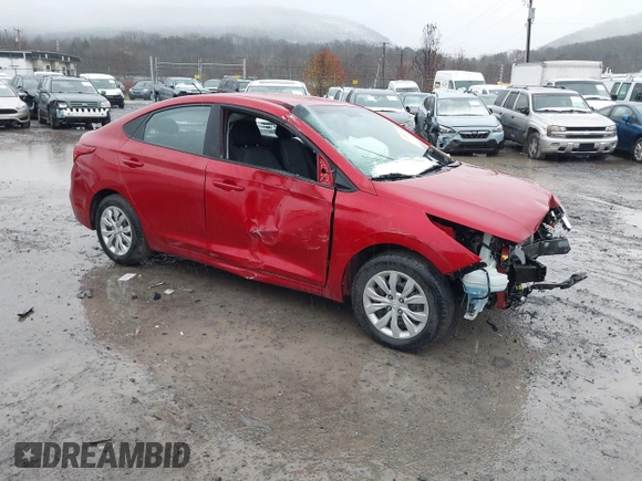 2020 Hyundai Accent SE with VIN 3KPC24A6XLE099469, listed as a IAAI auction lot 40924712 with 90,952 mi miles. Bid and sale history available at carsss.com. Image 1.