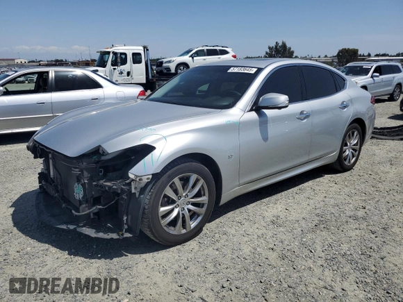 2017 Infiniti Q70 3.7 z VIN JN1BY1AP9HM740835, wystawiony jako Copart lot #57183645 z przebiegiem 122 722 mil mil oraz Szkoda całkowita • Salvage title. Historia ofert i sprzedaży dostępna na DreamBid. Obrazek 1.