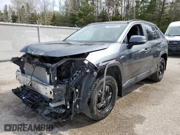 2020 Toyota RAV4 with VIN 2T3R1RFV9LC128802, listed as a Copart auction lot 54586675 with 164,217 mi miles and Salvage title. Bid and sale history available at DreamBid. Image 1.