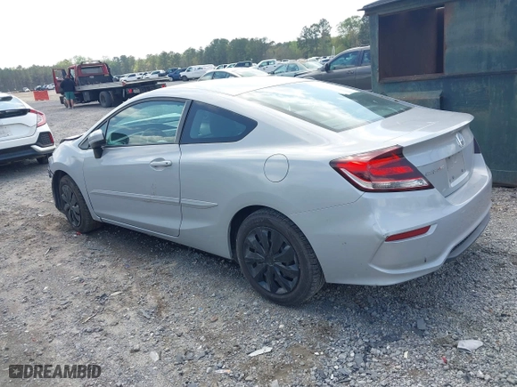 2015 Honda Civic Coupe LX with VIN 2HGFG3B56FH533444, listed as a IAAI auction lot 41907071 with 141,282 mi miles. Bid and sale history available at carsss.com. Image 3.