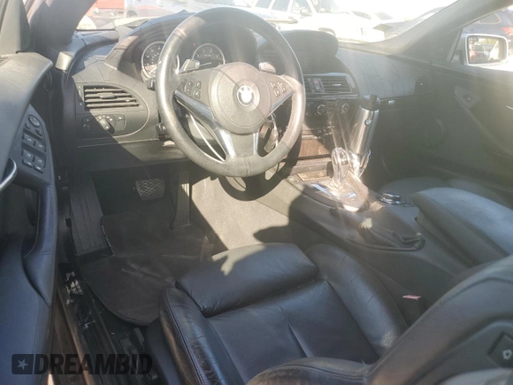 2008 BMW 6 Series 650i with VIN WBAEB53578CX61863, listed as a Copart auction lot 43656185 with 123,009 mi miles and Clean Title. Bid and sale history available at carsss.com. Image 8.
