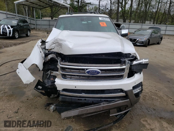 2017 Ford Expedition EL XLT with VIN 1FMJK1HT9HEA80749, listed as a Copart auction lot 49049784 with 0 mi miles and Salvage Title. Bid and sale history available at carsss.com. Image 5.