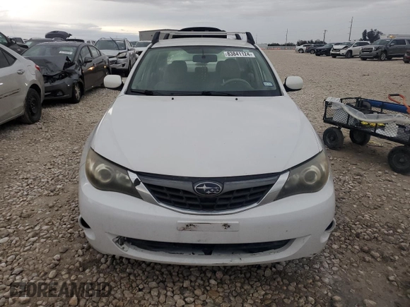 2008 Subaru Impreza Sedan (Natl) i with VIN JF1GE61698H524854, listed as a Copart auction lot 83841124 with 0 mi miles and Clean Title. Bid and sale history available at carsss.com. Image 5.