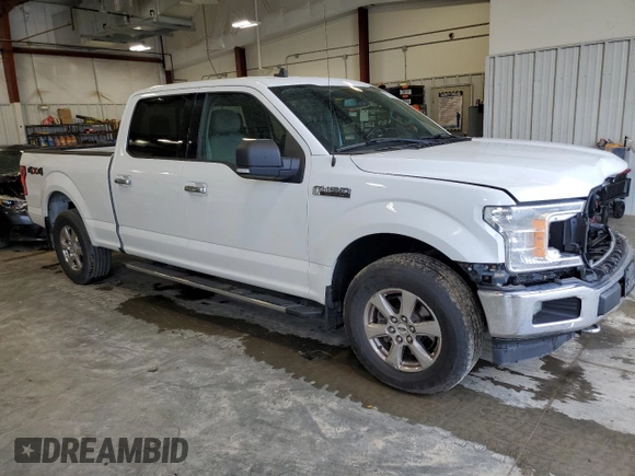 2019 Ford F-150 XL with VIN 1FTFW1E4XKFA16846, listed as a Copart auction lot 61345795 with 128,587 mi miles and Salvage title. Bid and sale history available at DreamBid. Image 4.