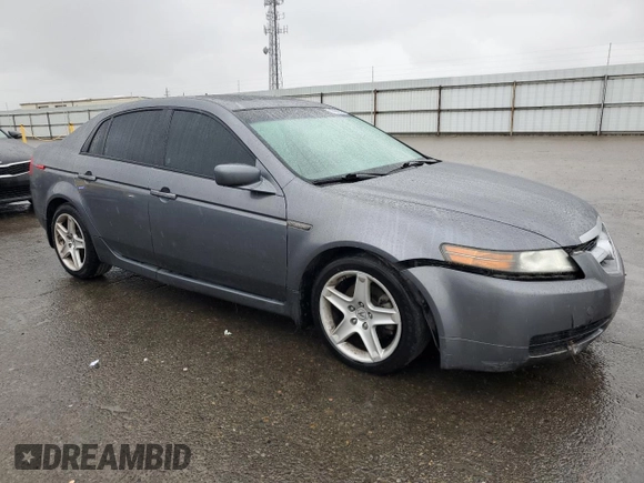 2006 Acura TL with VIN 19UUA662X6A002417, listed as a Copart auction lot 47886195 with 184,699 mi miles and Salvage Title. Bid and sale history available at carsss.com. Image 4.