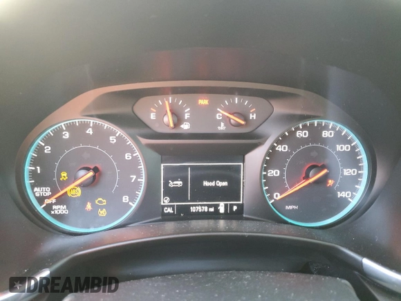 2018 Chevrolet Equinox LS with VIN 2GNAXHEV7J6281927, listed as a Copart auction lot 51520005 with 107,578 mi miles and Salvage Title. Bid and sale history available at DreamBid. Image 9.
