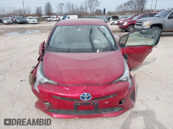 2016 Toyota Prius Four with VIN JTDKARFU4G3509764, listed as a IAAI auction lot 41790044 with 106,037 mi miles. Bid and sale history available at carsss.com. Image 12.