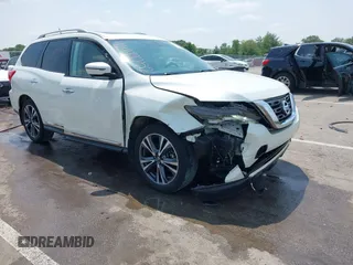 2017 Nissan Pathfinder SV with VIN 5N1DR2MM7HC668688, listed as a IAAI auction lot 42477252 with 93,429 mi miles and . Bid and sale history available at DreamBid. Image 1.