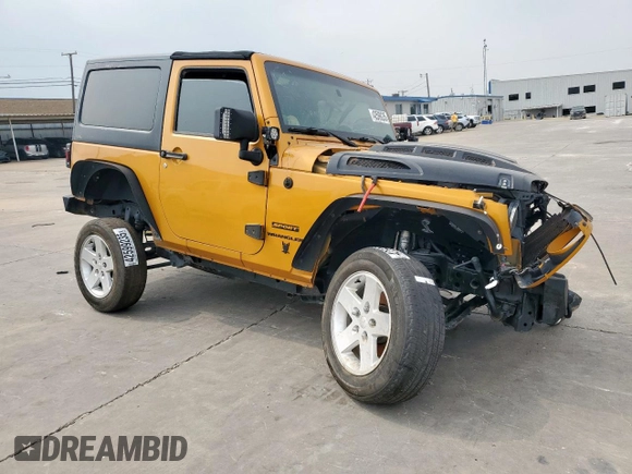 2014 Jeep Wrangler Sport z VIN 1C4AJWAG7EL181121, wystawiony jako Copart lot #42599235 z przebiegiem 130 721 mil mil oraz Szkoda całkowita • Salvage title. Historia ofert i sprzedaży dostępna na DreamBid. Obrazek 4.