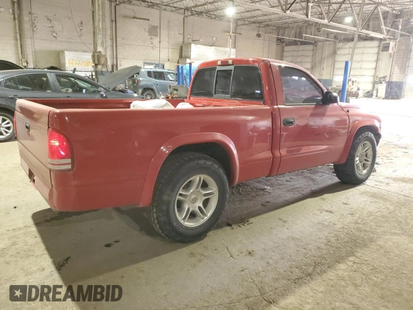 1999 Dodge Dakota SLT with VIN 1B7GL26Z4XS233613, listed as a Copart auction lot 89320955 with 221,289 mi miles and Clean Title. Bid and sale history available at carsss.com. Image 3.
