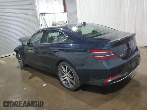 2023 Genesis G70 2.0T with VIN KMTG34TA5PU126988, listed as a Copart auction lot 73927763 with 7,649 mi miles and Clean Title. Bid and sale history available at DreamBid. Image 2.