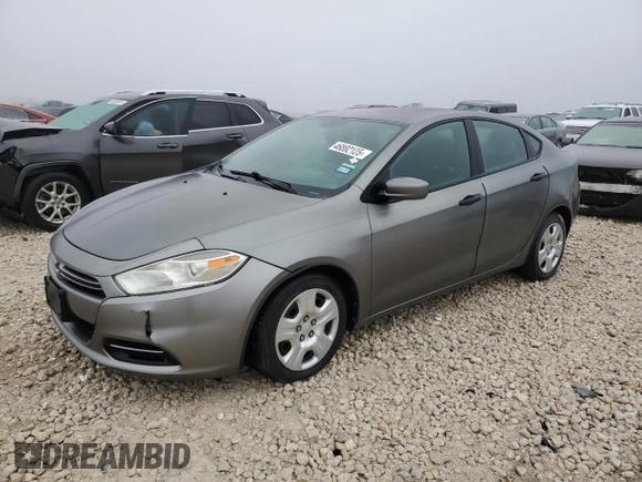 2013 Dodge Dart SE with VIN 1C3CDFAA4DD247102, listed as a Copart auction lot 46882125 with 106,068 mi miles and Clean Title. Bid and sale history available at carsss.com. Image 1.