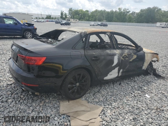 2017 Audi A4 Premium with VIN WAUGNAF41HN008538, listed as a Copart auction lot 51595925 with 0 mi miles and Non Repairable. Bid and sale history available at carsss.com. Image 3.