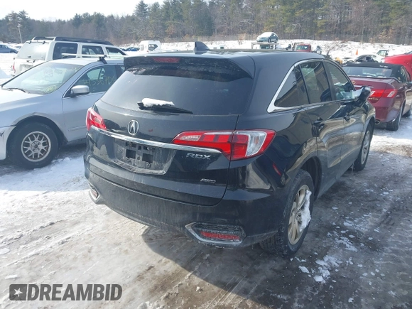 2018 Acura RDX with VIN 5J8TB4H39JL010847, listed as a IAAI auction lot 41494845 with 128,751 mi miles. Bid and sale history available at carsss.com. Image 4.