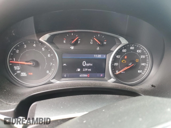 2020 GMC Terrain SLT with VIN 3GKALPEV1LL104405, listed as a Copart auction lot 54745105 with 65,586 mi miles and Salvage title. Bid and sale history available at DreamBid. Image 9.