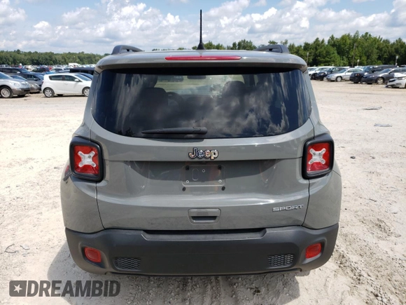 2022 Jeep Renegade Sport with VIN ZACNJCA17NPN57661, listed as a Copart auction lot 63536123 with 37,459 mi miles and . Bid and sale history available at DreamBid. Image 6.