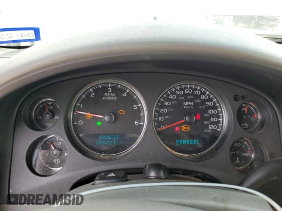 2007 GMC Yukon XL SLT with VIN 1GKFC16077J405098, listed as a Copart auction lot 44161435 with 209,519 mi miles and Salvage Title. Bid and sale history available at carsss.com. Image 9.