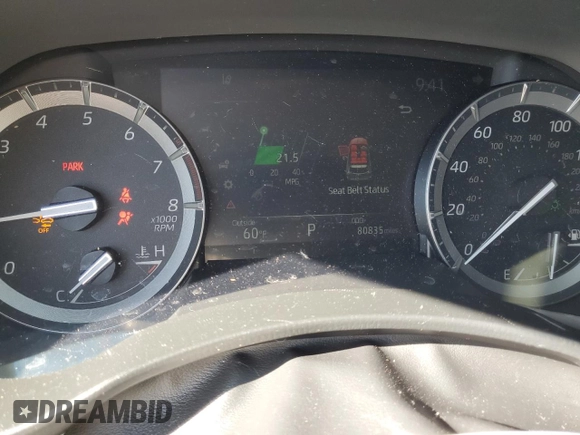 2021 Toyota Highlander Limited z VIN 5TDYZRAH5MS058562, wystawiony jako Copart lot #46990575 z przebiegiem 80 835 mil mil oraz Szkoda całkowita • Salvage title. Historia ofert i sprzedaży dostępna na DreamBid. Obrazek 9.