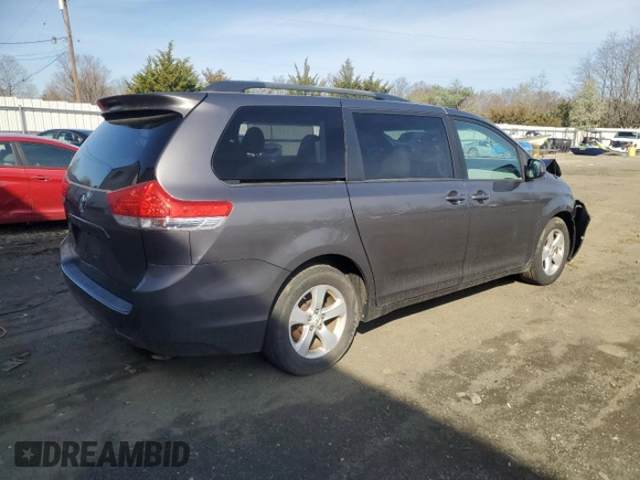 2011 Toyota Sienna LE AAS with VIN 5TDKK3DC8BS036611, listed as a Copart auction lot 51738305 with 0 mi miles and Salvage Title. Bid and sale history available at carsss.com. Image 3.