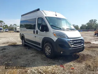 2023 Ram ProMaster Cargo with VIN 3C6LRVBG1PE601128, listed as a IAAI auction lot 41249354 with Not Provided miles. Bid and sale history available at carsss.com. Image 1.