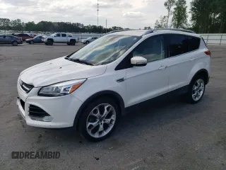 2016 Ford Escape Titanium with VIN 1FMCU9J91GUB52418, listed as a Copart auction lot 52644135 with 107,212 mi miles and Salvage Title. Bid and sale history available at carsss.com. Image 1.