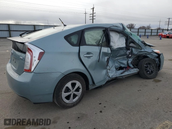 2014 Toyota Prius Four with VIN JTDKN3DUXE1813646, listed as a Copart auction lot 49413175 with 0 mi miles and Salvage Title. Bid and sale history available at carsss.com. Image 3.