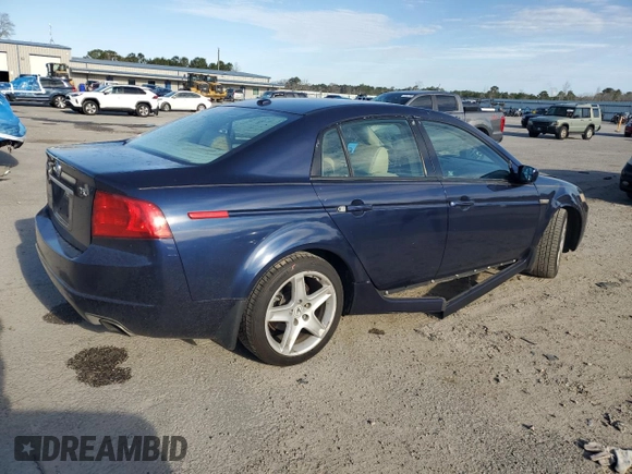 2006 Acura TL with VIN 19UUA66286A071719, listed as a Copart auction lot 47877625 with 187,398 mi miles and Salvage Title. Bid and sale history available at carsss.com. Image 3.