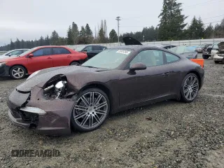 2015 Porsche 911 Carrera with VIN WP0AA2A93FS106725, listed as a Copart auction lot 45405395 with 46,396 mi miles and Salvage Title. Bid and sale history available at carsss.com. Image 1.