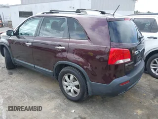 2011 Kia Sorento LX with VIN 5XYKT3A11BG162130, listed as a IAAI auction lot 41849206 with 1 mi miles. Bid and sale history available at carsss.com. Image 3.