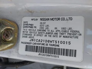 1998 Nissan Maxima GXE z VIN JN1CA21D6WT510015, wystawiony jako IAAI lot #42004731 z przebiegiem 114 575 mil mil oraz . Historia ofert i sprzedaży dostępna na DreamBid. Obrazek 9.