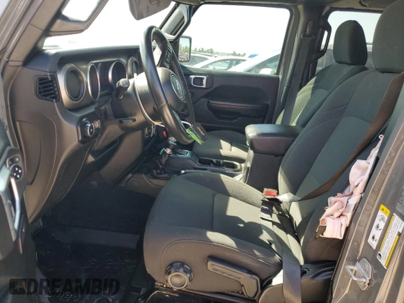 2020 Jeep Wrangler Unlimited Sport S with VIN 1C4HJXDG3LW117301, listed as a Copart auction lot 52571555 with 70,167 mi miles and Salvage title. Bid and sale history available at DreamBid. Image 7.
