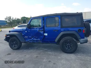 2018 Jeep Wrangler Unlimited Sport z VIN 1C4HJXDNXJW289319, wystawiony jako IAAI lot #42066282 z przebiegiem 76 963 mil mil oraz . Historia ofert i sprzedaży dostępna na DreamBid. Obrazek 13.